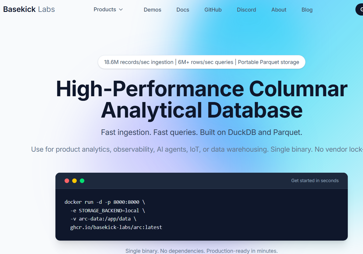 Full backend Infrastructure for DuckDB production and analytics system